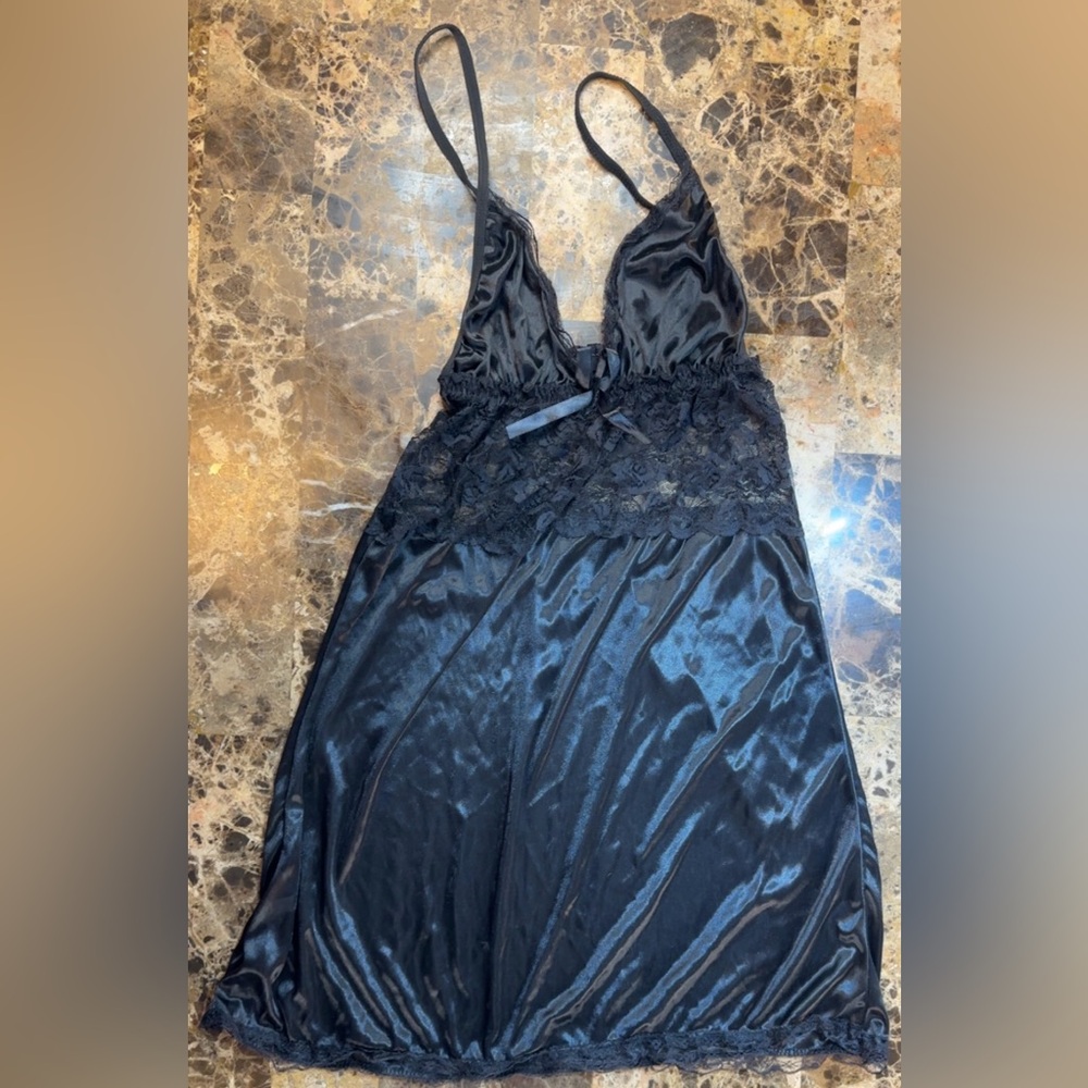 Yandy Silk Lace Sleepwear Intimate Slip